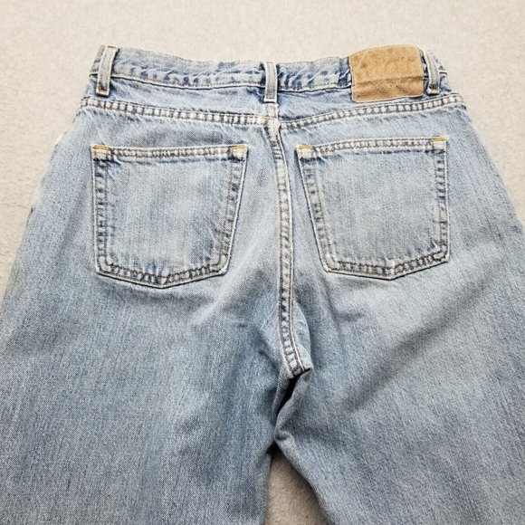 Vintage Abercrombie Fitch Jeans Mens 30x30 Blue Denim Tapered Cotton Zip FlyVint - Picture 11 of 11